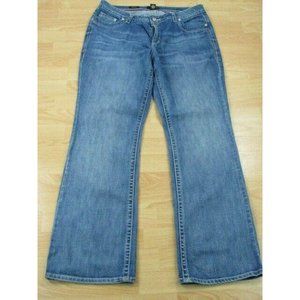 A.N.A.Medium Wash White Stitch Bootcut Jeans Plus